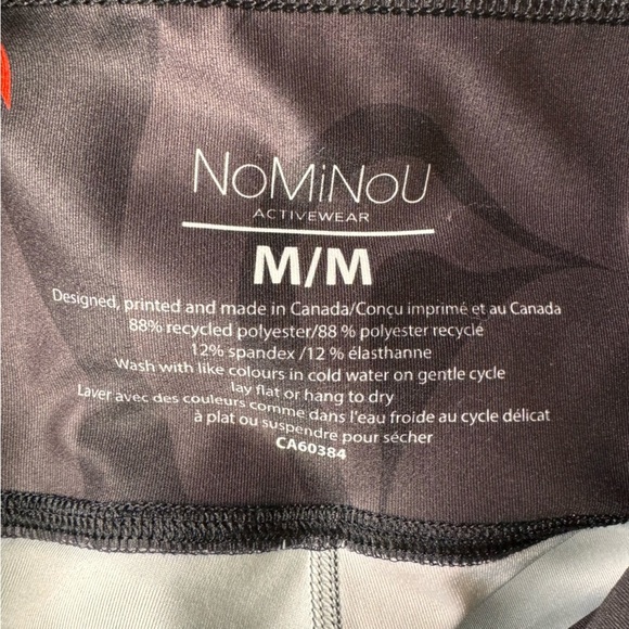 Nominou Eagle & Raven Yin Yang Capri Leggings Size Medium First Nations Native - Picture 6 of 9